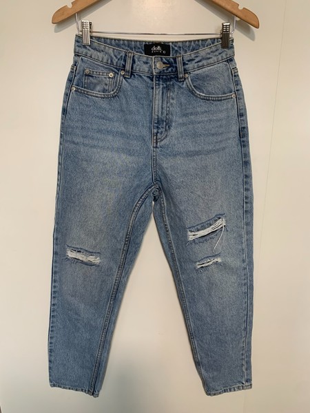 Ladies size 10 Dotti distressed denim jeans Pockets, Tapered,