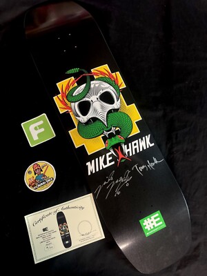 SIGNED Tony Hawk Mike Mcgill JUMBO SIZE Skateboard Deck