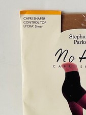 NOS VTG STEPHANIE PARKS NUDE SHEER CONTROL TOP NO HOSE CAPRI SHAPER NYLONS TALL