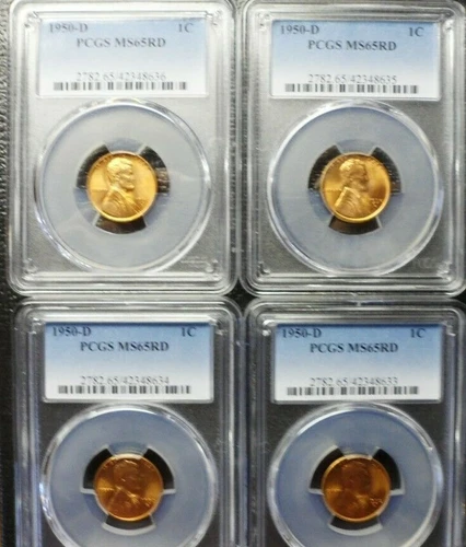 1950-D  Lincoln Wheat Cent PCGS MS 65