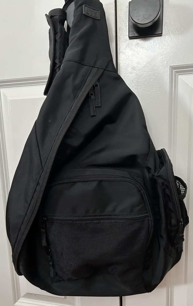 Vintage GAP Sling Bag Y2K Single Strap Crossbody Shoulder Black Backpack 2002