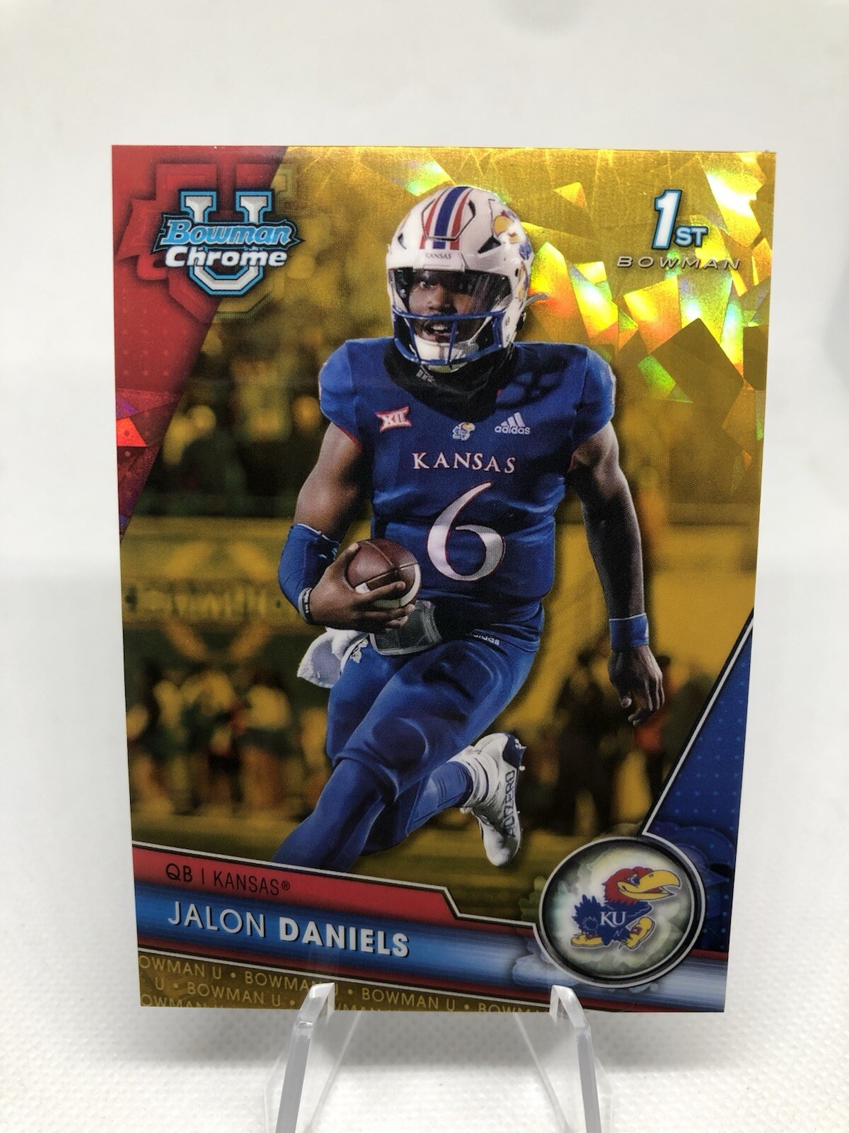 2023 Bowman University Chrome Sapphire Jalon Daniels Gold Refractor RC /50 1st