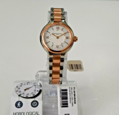 Frederique Constant Horological Smartwatch Two Tone Quartz FC-281WH3ER2B Watch