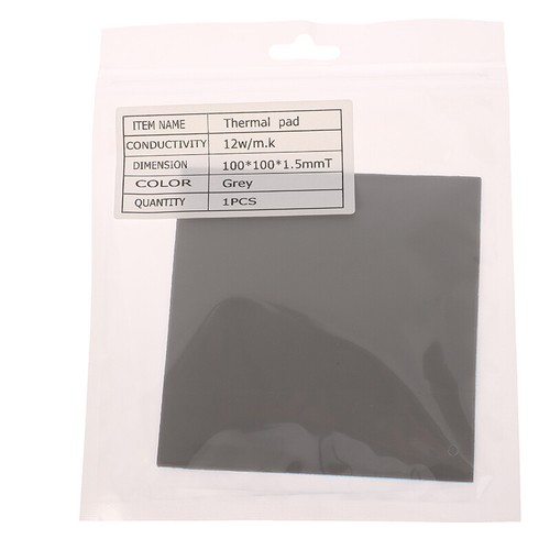 100x100mm Thermal Pad GPU CPU Heatsink Cooling Conductive Silicone Pad - Afbeelding 21 van 32