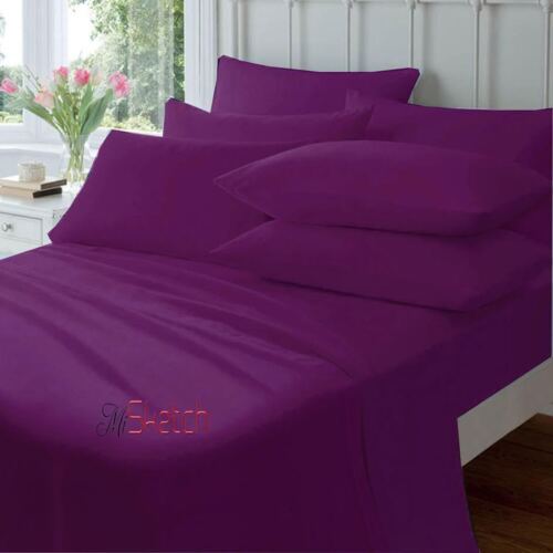EXTRA TIEFE PASSFORMBLÄTTER 16"/40 CM PERKAL POLYBAUMWOLLE UND 100 % ÄGYPTISCHE BAUMWOLLE - Bild 7 von 10