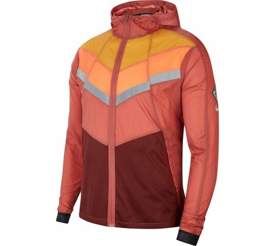Nike Windrunner Wild Run Mens' Jacket Color Claystone Red/Chutney
