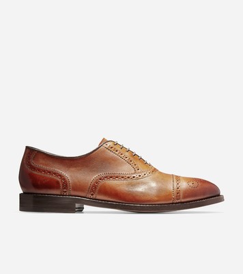 kneeland brogue cap toe oxford