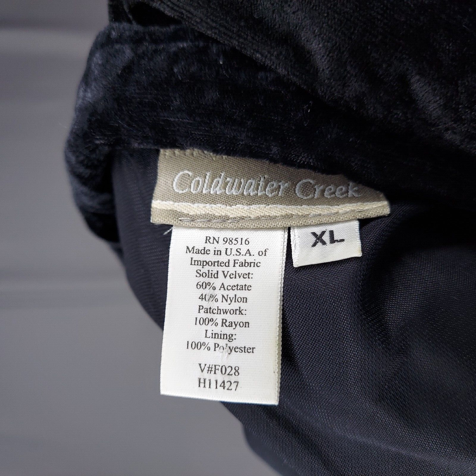 Coldwater Creek Patchwork Velvet Button Jacket Wo… - image 3