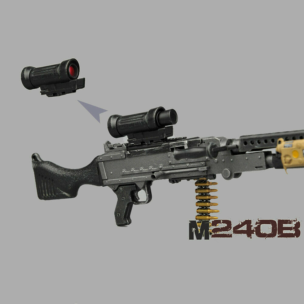 ZYTOYS 1/6 Scale M240 7.62 MM Machine Gun Weapon Model for