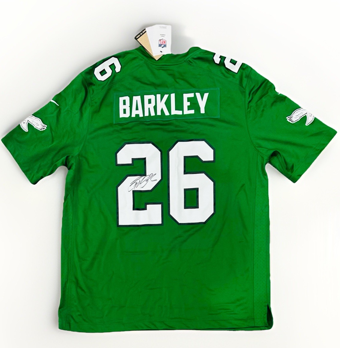 NFLスター選手Saquon Barkley 直筆サイン入りユニフォーム Saquon Barkley Signed Jersey Eagles Saquon Barkley Autographed