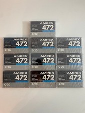 10x Ampex 472 C 20 Audio Kassetten - Tapes - OVP - New!