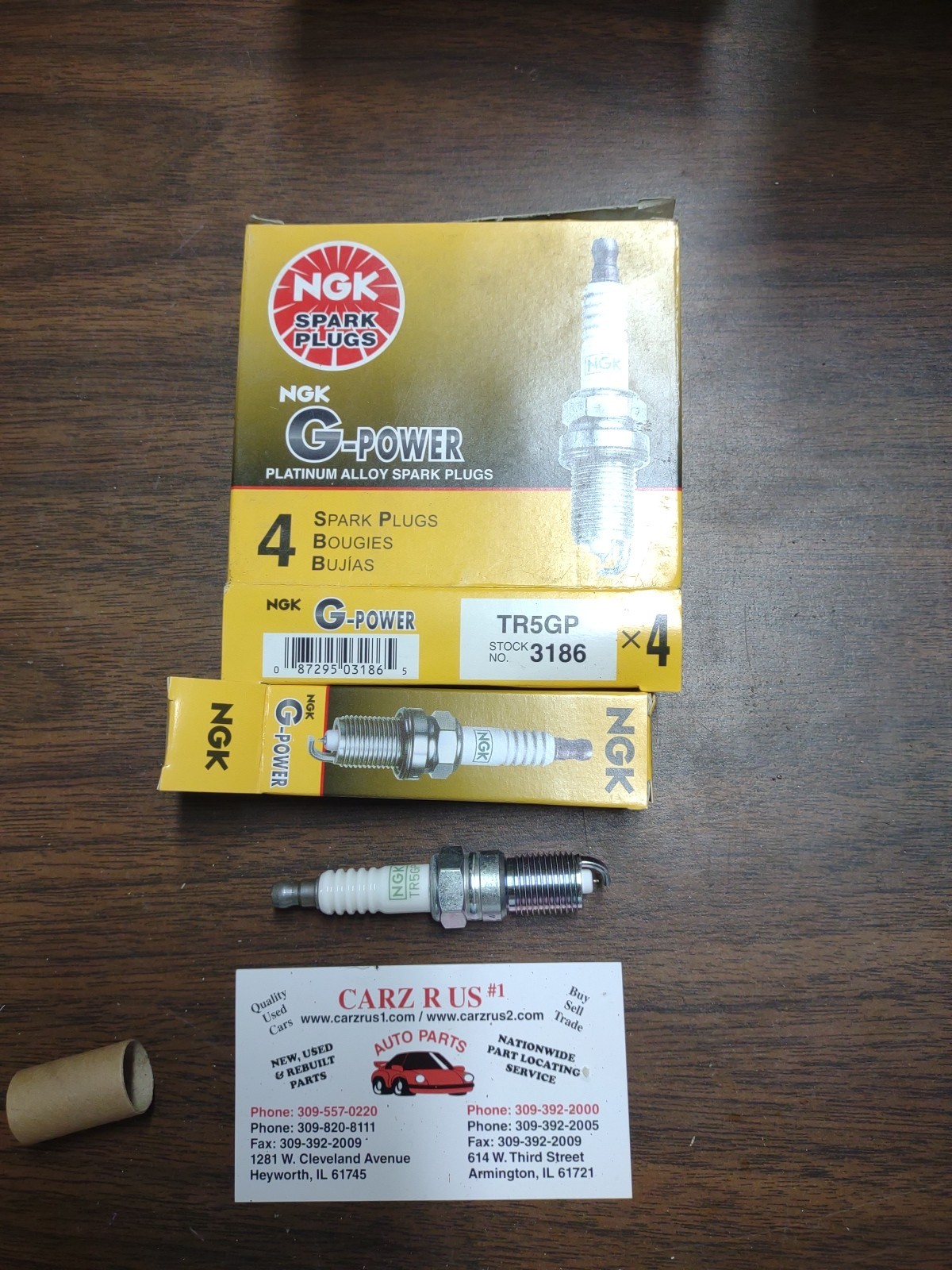 4-Pack NGK 3186 TR5GP G-Power Spark Plugs Ford GM Mercedes Volvo