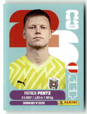 Panini 2026 World Cup WM America Sticker No. AUT 3 Patrick Pentz Österreich