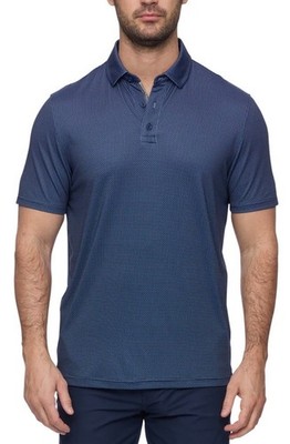 NEW Flag & Anthem MVP Polo in Navy Geo Dot For Men's Large