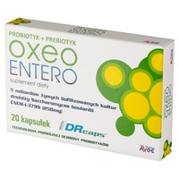 Oxeo Entero Capsule Probiotiche + Prebiotiche, 20 Pezzi.