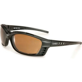 Uvex Livewire Safety Glasses Matte Black Frame Espresso Lens Pip Industries