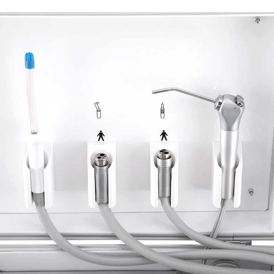 Unidad de entrega móvil dental portátil compresor de aire unidad de tratamiento estuche 4 orificios Foto 4 de 4