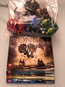 LEGO BIONICLE: Bohrok Complete Set of 6 (8560,8561,8562,8563,8564,8565) Booklets