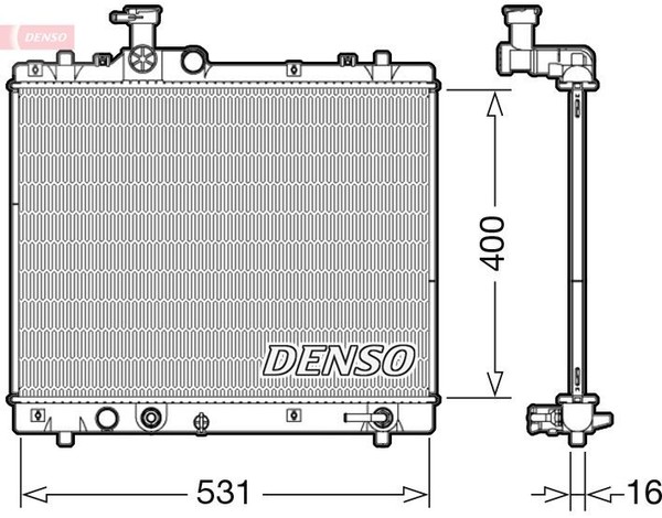 KÜHler MotorkÜHlung Denso DRM47035 FÜR Suzuki WasserkÜHler MotorkÜHler-image