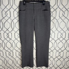 Nine West Dress Pants Womens 8 charcoal Gray Bootcut Slacks Career Professional