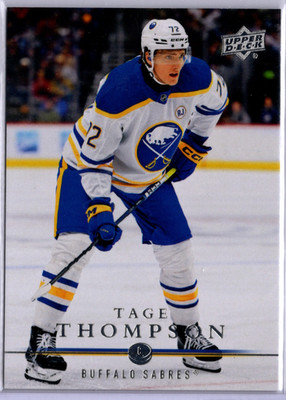 BUY 1 GET 1 50% 23-24 UD Ext #T-8 Tage Thompson Buffalo Sabres Retro