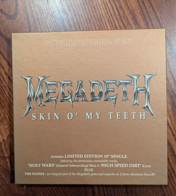 Megadeth - Skin O' My Teeth - 10'' Ltd Edition Vinyl Record Box Set Complete 1992