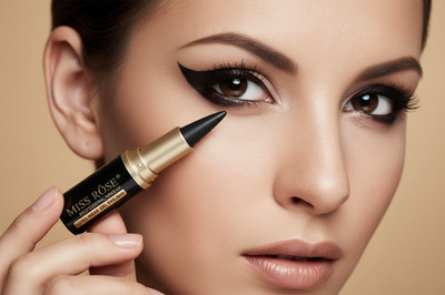 MISS RÓSE Long Wear Gel Eyeliner   Professional Black Cream Pencil for Bold Eye 