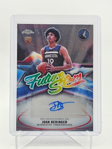 JOAN BERINGER 2025-26 TOPPS CHROME UPDATES FUTURE STARS ROOKIE RC AUTO Q3464