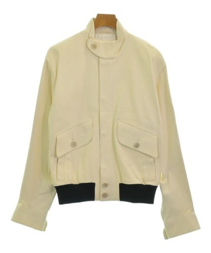 Bottega Veneta, Bottega Veneta Men's Leather Jacket Ivory Size 48 Vintage Pre-Owned Excellent