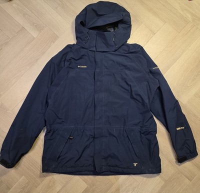 Columbia Jacke Herren Extra Large Blau Gore Tex Titanium Wasserdicht Mantel