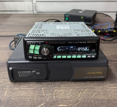ALPINE Car Stereo FM Radio CD Player, Retro, Classic, CDM-7892R, 6-Disc changer