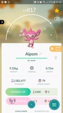 Shiny Aipom Pokemon Tr@de Go