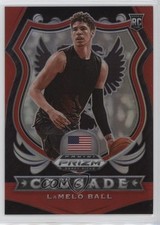 2020-21 Panini Prizm Draft Picks Crusade Red Prizm 95/299 LaMelo Ball #83 11nq