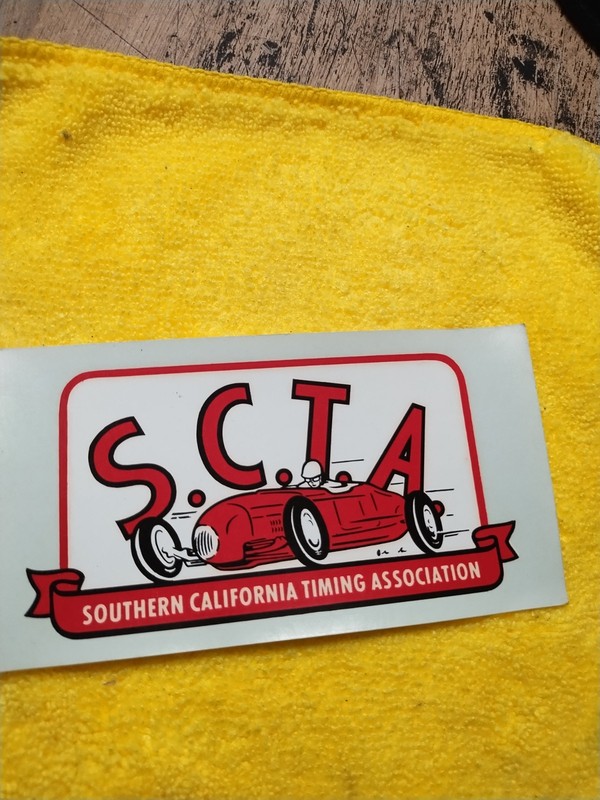 Vintage Original SCTA decal Pierson Brother's 1934 Ford Coupe 1932