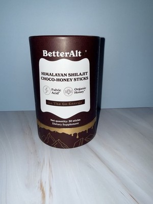 BetterAlt Himalayan Shilajit Choco Honey Sticks On The Go Energy 30 Sticks