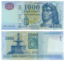 Hungary 1000 Forint (2012) - Palace at Visegrád/Omron Rings, p-197d UNC