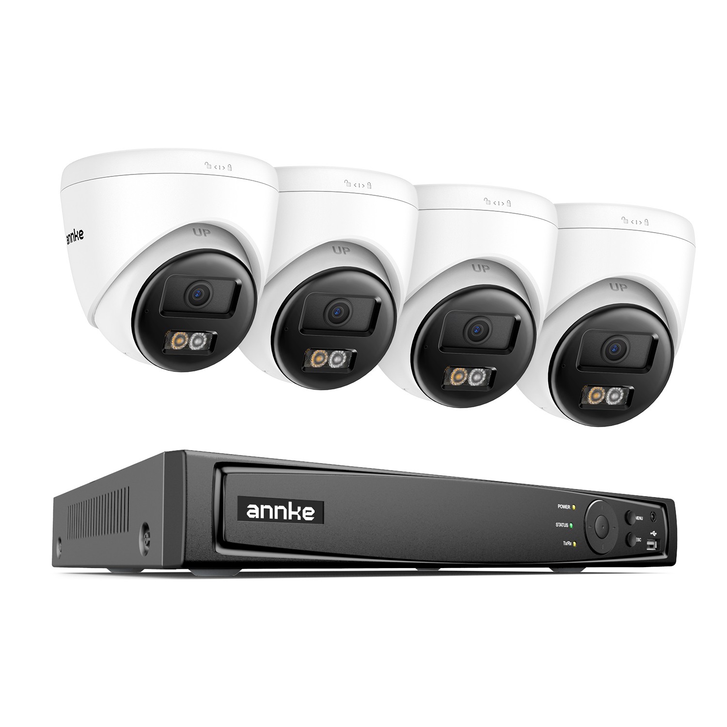 ANNKE 16CH 12MP NVR 5MP POE IP Security Camera System Two Way Audio Outdoor AI