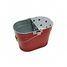Iron Mop Container Tapered Divided Mop Container Embossed
