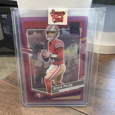 2023 Panini Clearly Donruss Brock Purdy Purple #43 /199