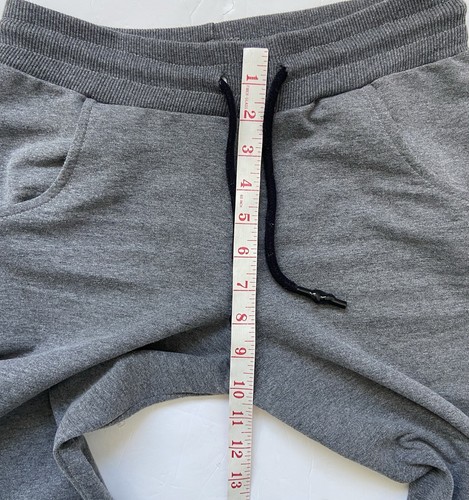 Women’s Grey Prada Joggers Jogging Bottoms Size S Rubber Logo Cotton - Picture 12 of 14