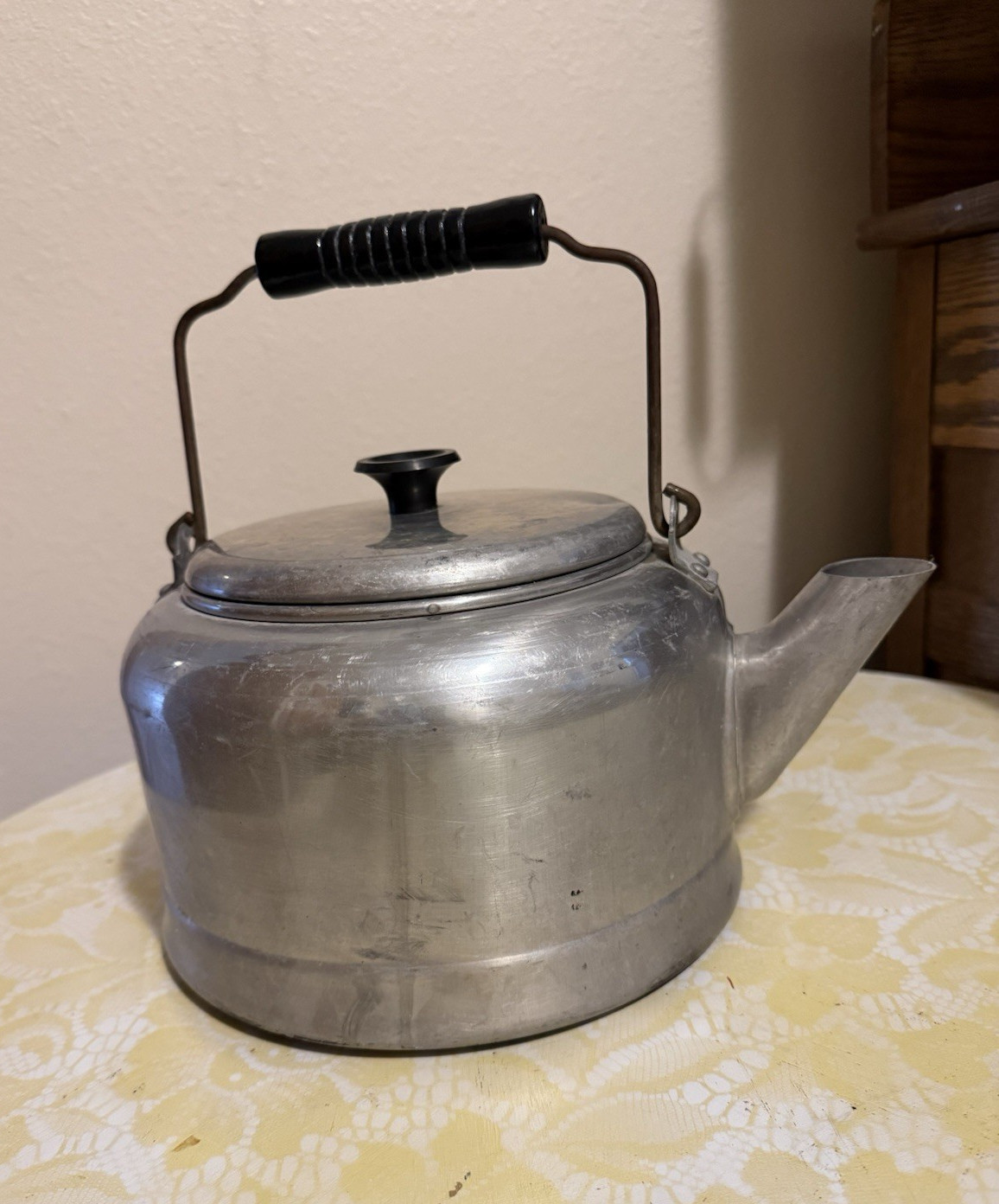Kettle With Wooden Handle Made In Usa