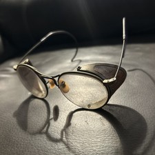 Vtg American Optical FUL-VUE AO 20 Safety Glasses Mesh Side Shield Aviator Weld