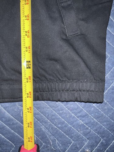 London Fog Men Lg Black Tan Collar Long Sleeve Zip Jacket - Picture 7 of 8