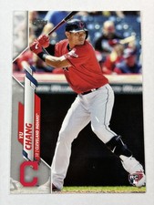 2020 Topps Yu Chang Cleveland Indians 3B MLB Baseball Card #590 NM Rookie