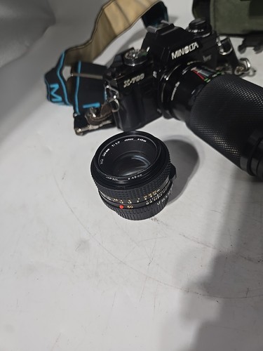 Minolta X-700 SLR 35mm Film Camera W Minolta 50mm 1:1.7& 80-200mm Tested&Working - Picture 3 of 14