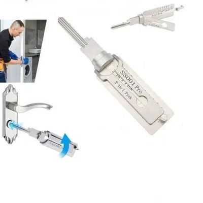 2-in-1 Stainless Steel Key Decoder SS001 PRO Lock Decoder Repair Tools