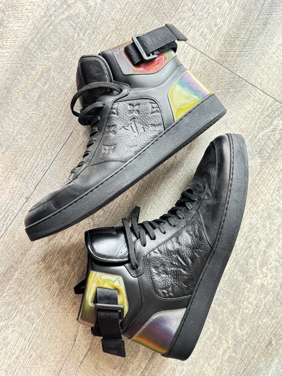 Louis Vuitton Monogram Match Up High Top Trainers Silver/ Gray Canvas Sz US 7.5 Louis Vuitton | Shoes | Louis Vuitton Run Away Damier  main image 2