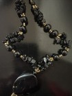 Obsidian And Centrine Pendant Necklace — photo 3