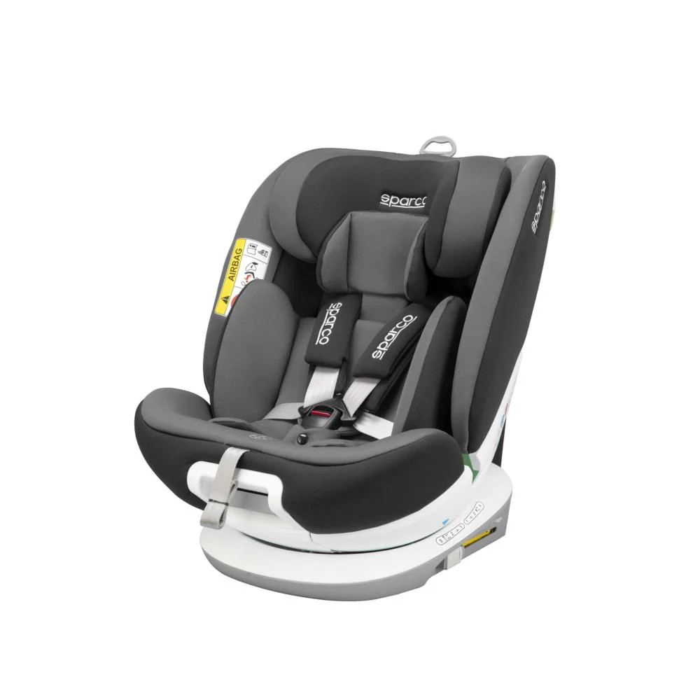 Siège enfant Sparco I-Size 40-150cm pivotant 360 degrés avec fixation Isofix pour voiture