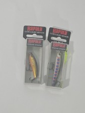 Rapala Rainbow Trout ULM 6 & Gold ULM 4 Ultra Light Minnow Finesse Sinking Lot